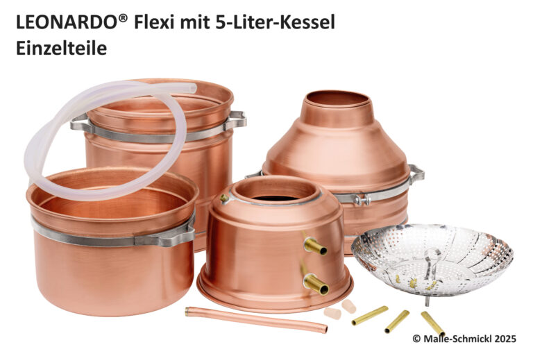 LEONARDO® Flexi, 5-Liter-Kessel, Einzelteile