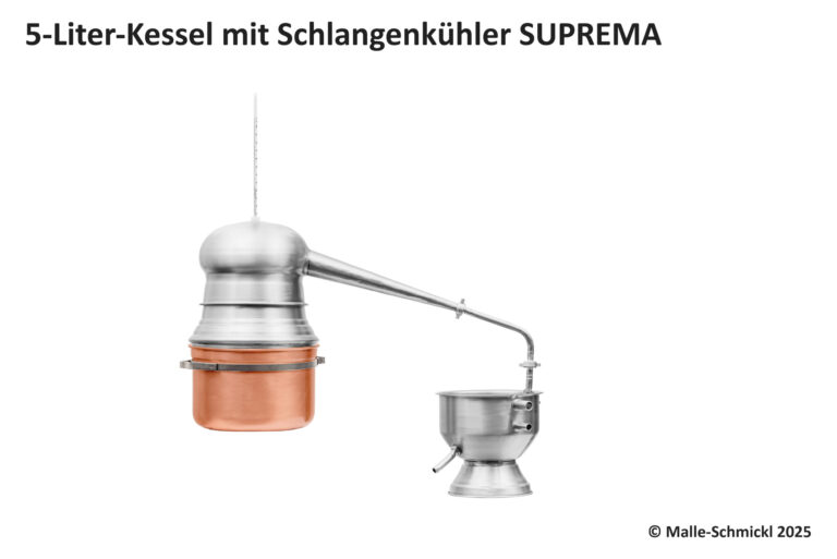 5-Liter-Kessel mit Schlangenkühler