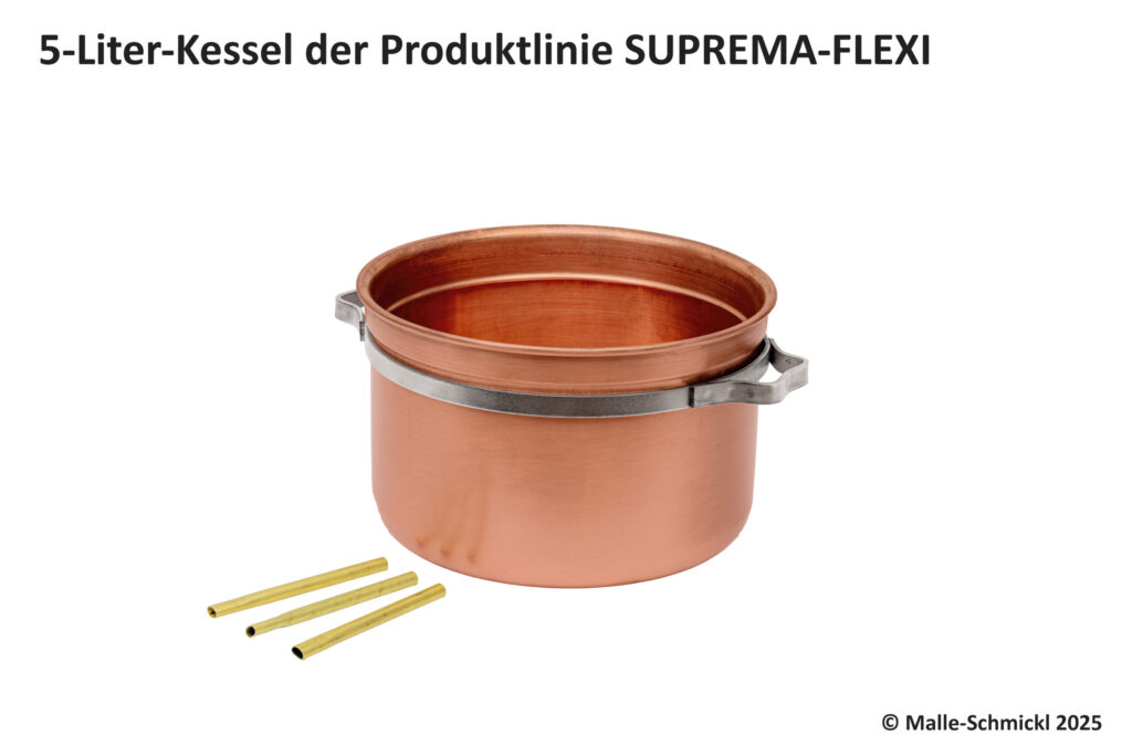 5-Liter-Kessel für SUPREMA-FLEXI Destillen